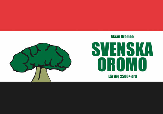 Svenska-oromo anteckningsbok att fylla i