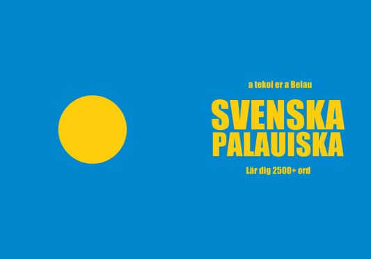 Svenska-palauiska anteckningsbok att fylla i