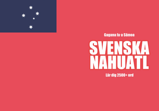 Svenska-samoanska anteckningsbok att fylla i