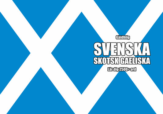 Svenska-skotsk gaeliska anteckningsbok att fylla i