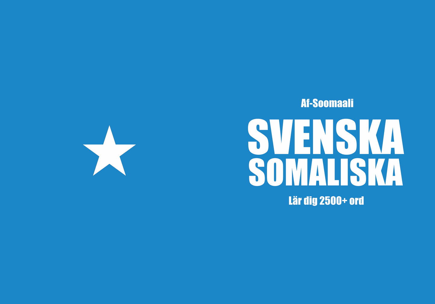 Svenska-somaliska anteckningsbok att fylla i
