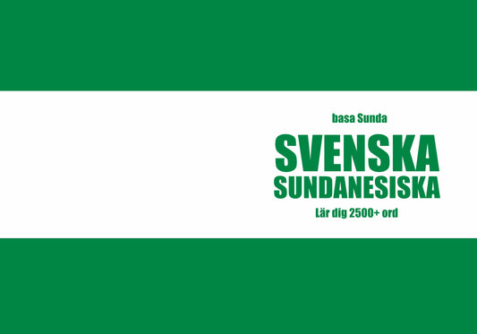 Svenska-sundanesiska anteckningsbok att fylla i