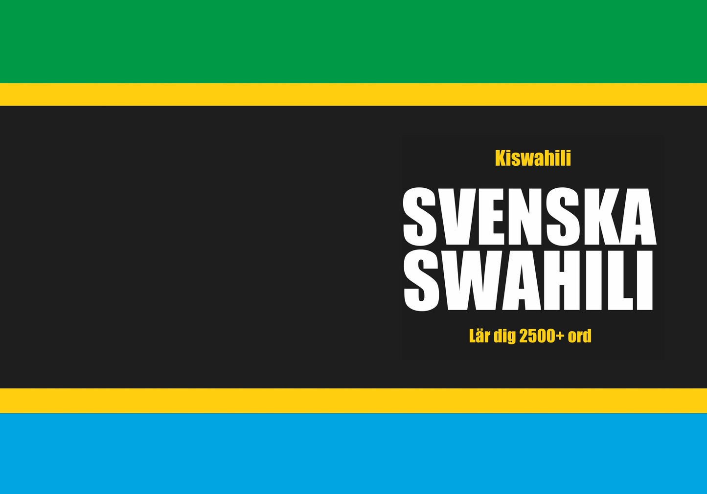 Svenska-swahili anteckningsbok att fylla i