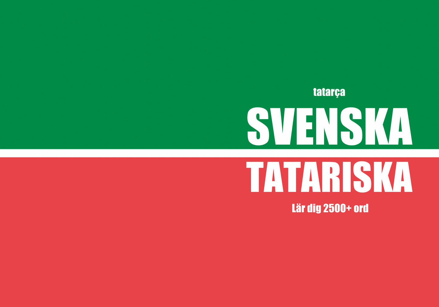 Svenska-tatariska anteckningsbok att fylla i