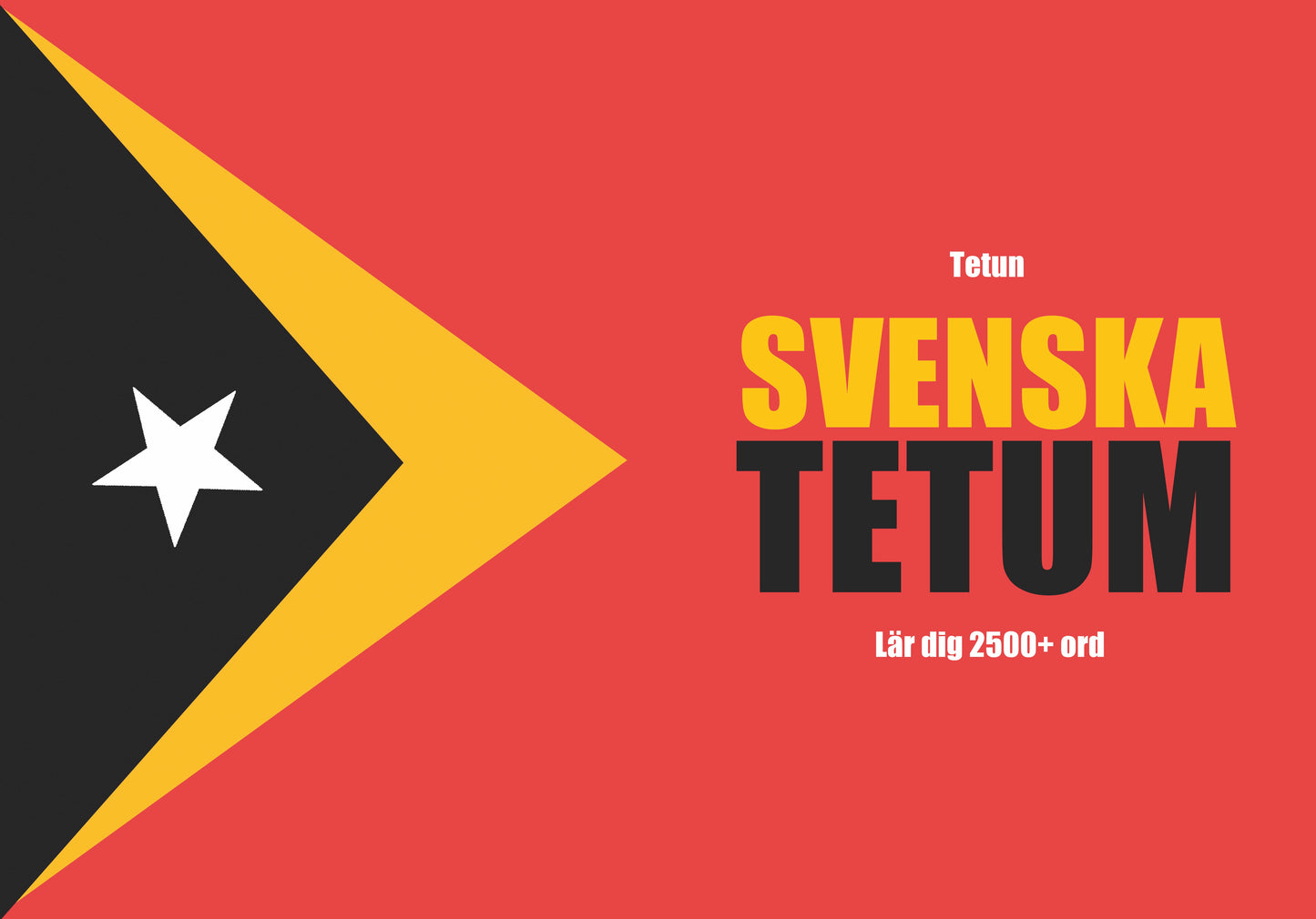 Svenska-tetum anteckningsbok att fylla i