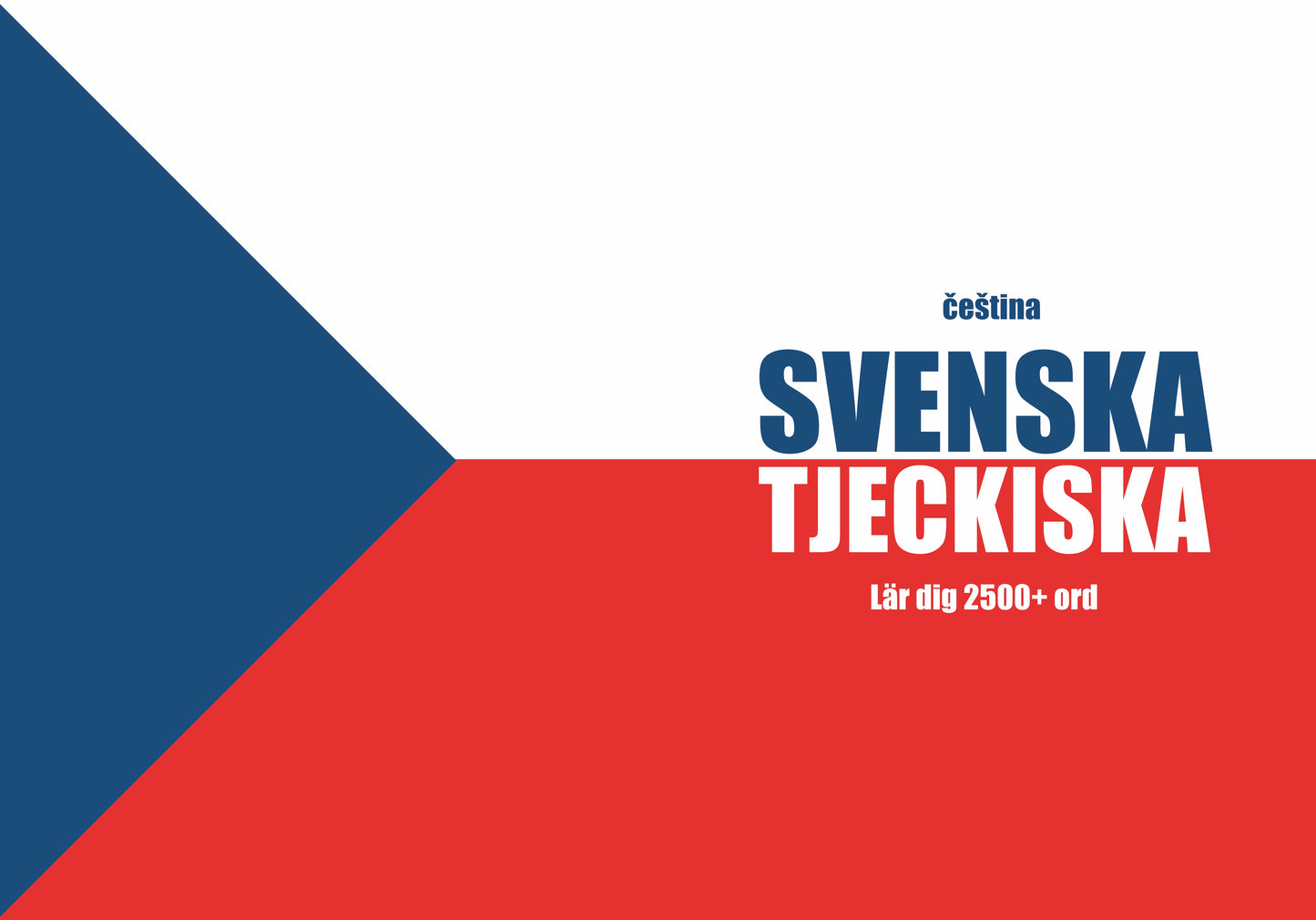 Svenska-tjeckiska anteckningsbok att fylla i
