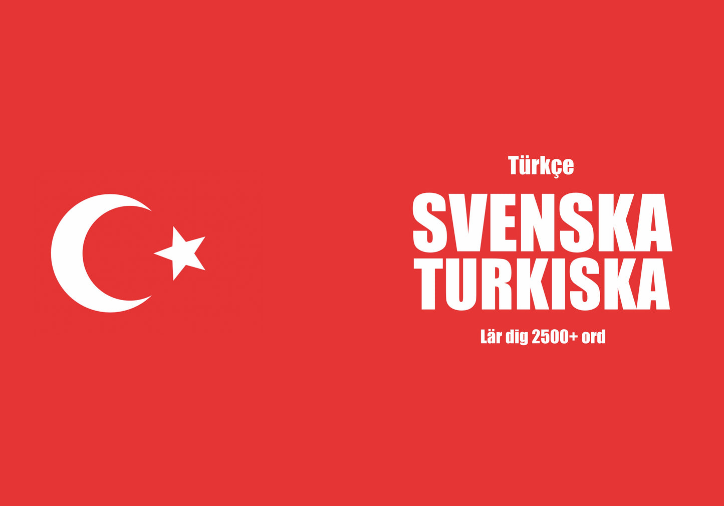 Svenska-turkiska anteckningsbok att fylla i