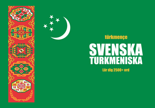 Svenska-turkmeniska anteckningsbok att fylla i