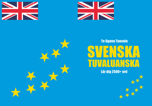 Svenska-tuvaluanska anteckningsbok att fylla i