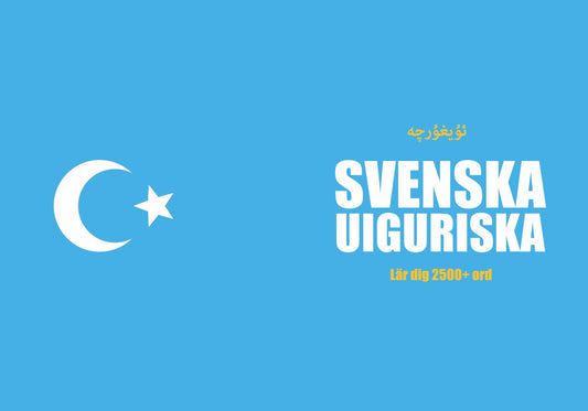 Svenska-uiguriska anteckningsbok att fylla i
