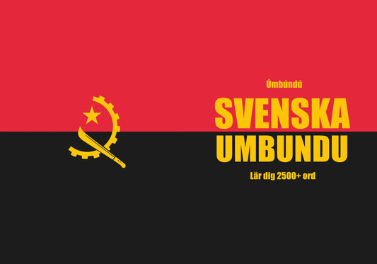 Svenska-umbundu anteckningsbok att fylla i