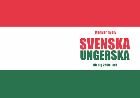 Svenska-ungerska anteckningsbok att fylla i