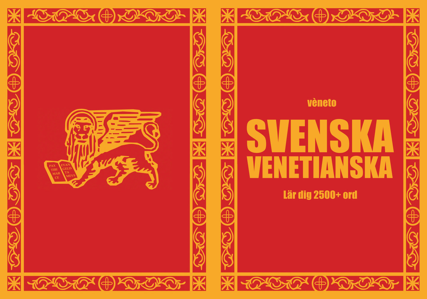 Svenska-venetianska anteckningsbok att fylla i