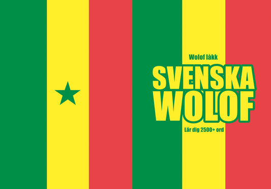 Svenska-wolof anteckningsbok att fylla i