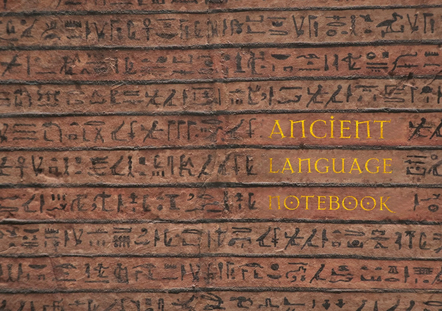 Ancient language notebook cover