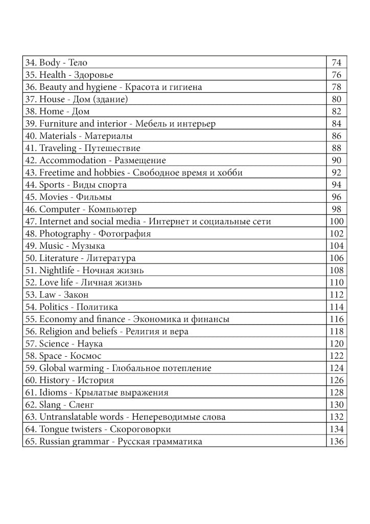 Ultimate Russian Notebook contents page 2